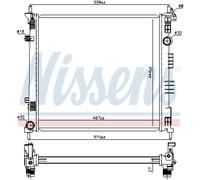NISSENS 68774 Radiador, refrigeración del motor