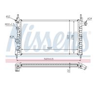 Radiador Del Motor para Opel Kadett E cc Motor De 33 34 43 44 43B 39 49