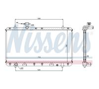 Radiador Del Motor para Suzuki Liana Hatchback Serie 1.6 1.6i 1.3