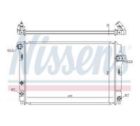NISSENS 646873 Radiador, refrigeración del motor