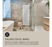 Radiador Delgado 180 x 60 Radiador de baño Radiador tubular 1065W Agua caliente 1/2 Blumfeldt
