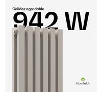 Radiador Delgado | Diseño moderno | 25 x 120 cm | 942 W | Conexión central o lateral