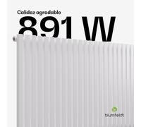 Radiador Delgado | Diseño Moderno | 63 x 100 cm | 891 W | Conexión Lateral Blumfeldt
