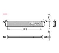 DENSO DRM50136 Radiador, refrigeración del motor