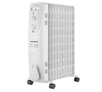 Radiador Eléctrico 2500W 11 elementos silencioso termostato ajustable apagado automático ruedas