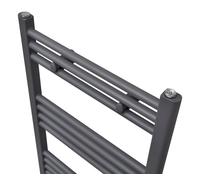 Radiador eléctrico 531w 18 barras acero gris 116x60 cm