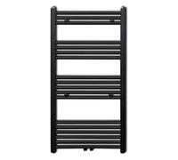 Radiador eléctrico 531w 18 barras acero negro 116x60 cm