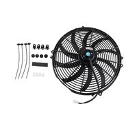 Radiador eléctrico de 16'' con intercooler, ventilador delgado de 12 V y 120 W, con sistema de empuje y tracción, for refrigeración del motor y accesorios for automóvil.