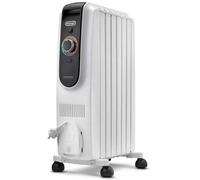 Radiador Eléctrico DeLonghi TRD50615E 1500W compacto con termostato programable y ruedas Smart Set