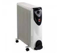 Radiador Eléctrico FM Calefacción RW-25 2500W 11 elementos control giratorio termostato seguridad