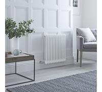 Radiador Eléctrico Horizontal Doble - Tradicional - Blanco - 600mm x 605mm - Opciones Disponibles