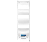 Radiador eléctrico para el baño, diseño curvado, incluye varilla de calefacción y varios patrones de calor a elegir, soporte para toalla, toallero, color blanco, KTX 3, 1775h x 600b