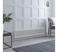 Radiador Eléctrico Tradicional Horizontal con Columnas Dobles Blanco - 300mm x 1505mm - sin Termostatos Wi-Fi - Regent