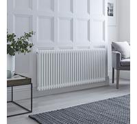 Radiador Eléctrico Tradicional Horizontal con Columnas Dobles Blanco - 600mm x 1505mm - sin Termostatos Wi-Fi - Regent