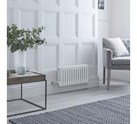 Radiador Eléctrico Tradicional Horizontal con Columnas Triples Blanco - 300mm x 605mm - sin Termostatos Wi-Fi - Regent