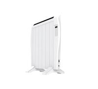 Radiador Emisor Térmico EVVO C6 Blanco, 900W, hasta 12m2, Instalación Suelo o Pared, Google Home, 6 elementos, Bloqueo infantil, Wifi, Control remoto, Temporizador, Display LCD