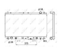 Radiador Enfriador De Agua Compatible Para Toyota Camry V2 3.0 24V