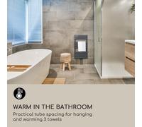 Blumfeldt Radiador Fairmont 80 x 45 375W agua caliente 3 toalleros 1/2