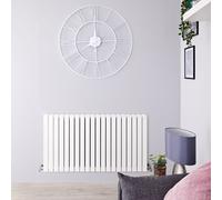 Radiador Horizontal Doble Blanco 1470 Vatios Agua 635mm x 1180mm Radiador CalefaccionCentral de Agua