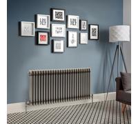 Radiador Horizontal Tradicional - Color Metal Rudo Lacado - 600mm x 1190mm - Columnas Triples