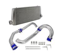 Radiador intercooler Compatible con kit de intercooler turbo Supra MK4 JZA80 2JZGTE Turbo 1993-1998. Enfriador de aire de turbo(Blue)