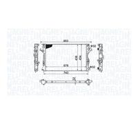 Radiador MAGNETI MARELLI 350213152200