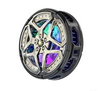 Radiador magnético para teléfono móvil para mayor estabilidad y refrigeración silenciosa, para escenarios de transmisión en vivo y juegos (blanco (negro (sin congelación))