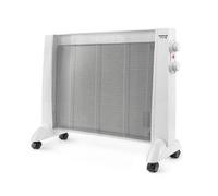 Taurus PRMB 1600 1600-Radiador de Mica, W, 3 temperaturas, termostato Regulable, Ruedas, protección Anti Calentamiento, Silencioso, Blanco, Acero