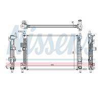 Radiador Motor Radiador Auto NISSENS Para Ford C-Max II DXA/CB7 DXA/CEU Grand
