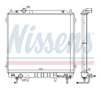 Radiador Motor Radiador Auto NISSENS Para Hyundai Terracan HP