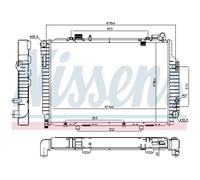 Radiador Motor Radiador Auto NISSENS Para Mercedes-Benz Clase C Modelo T S202