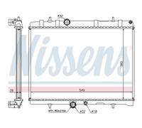 Radiador Motor Radiador Auto NISSENS Para Peugeot 407 SW 6E 6D 6C Citroën C5