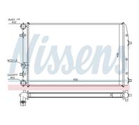 NISSENS 67322 Radiador, refrigeración del motor
