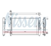 Radiador Motor Radiador De Auto NISSENS Para Audi A4 8D2 B5 8D5 4B C5 VW