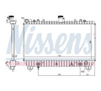 Radiador Motor Radiador De Auto NISSENS Para Chevrolet Camaro