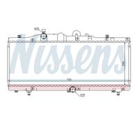 Radiador Motor Radiador De Auto NISSENS Para Fiat Barchetta 183