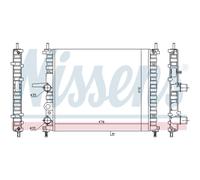 Radiador Motor Radiador De Auto NISSENS Para Fiat Multipla 186