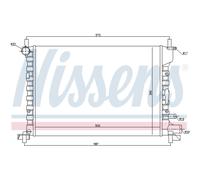 Radiador Motor Radiador De Auto NISSENS Para Ford Fiesta IV JA JB Puma EC J5