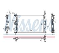 Radiador Motor Radiador De Auto NISSENS Para Ford Focus III Turnier DXA/CB7