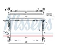 Radiador Motor Radiador De Auto NISSENS Para Ford Fusion JU_ Fiesta V JH_ JD_