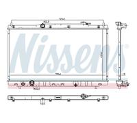 Radiador de agua Aletas refrigeración soldadas 681375 NISSENS para HONDA