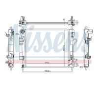 Radiador Motor Radiador De Auto NISSENS Para Hyundai I10 BA IA I10 Sedán