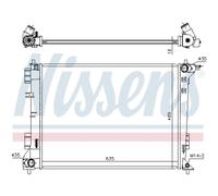 Radiador Motor Radiador De Auto NISSENS Para KIA Sportage QL Hyundai Tucson TLE