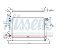 NISSENS 63248A Radiador, refrigeración del motor