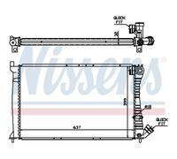 Radiador Motor Radiador De Auto NISSENS Para Peugeot 406 Break 8E/F 605 6B 8B