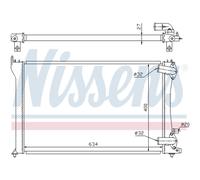 Radiador Motor Radiador De Auto NISSENS Para Peugeot 406 Break 8E/F 8B 8C