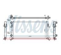 Radiador Motor Radiador De Auto NISSENS Para VW Golf VII 5G1 BE1 BQ1