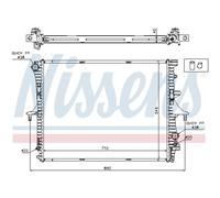 Radiador Motor Radiador De Auto NISSENS Para VW Touareg 7LA 7L6 7L7 Audi Q7 4LB