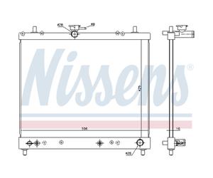 Radiador NISSENS 617402