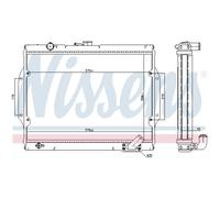 Radiador de agua Aletas refrigeración soldadas 68156 NISSENS para MITSUBISHI
